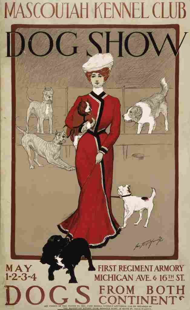 Morris George Ford Mascoutah dog show 1901 A4 Photo Print