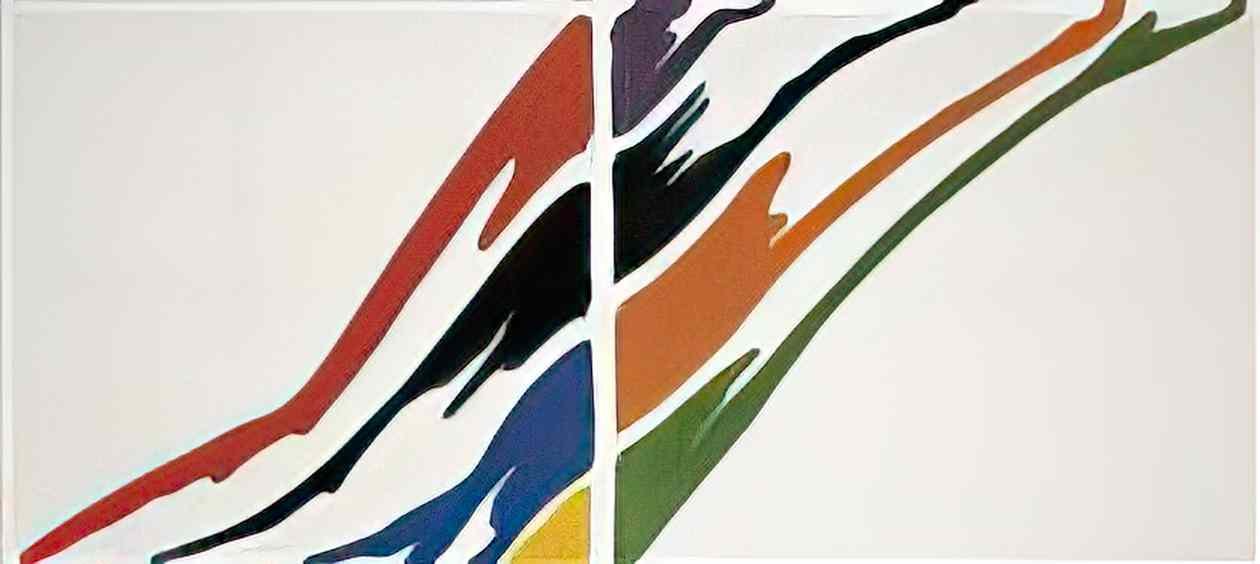 Morris Louis alpha epsilon 1960 Art A4 Photo Print