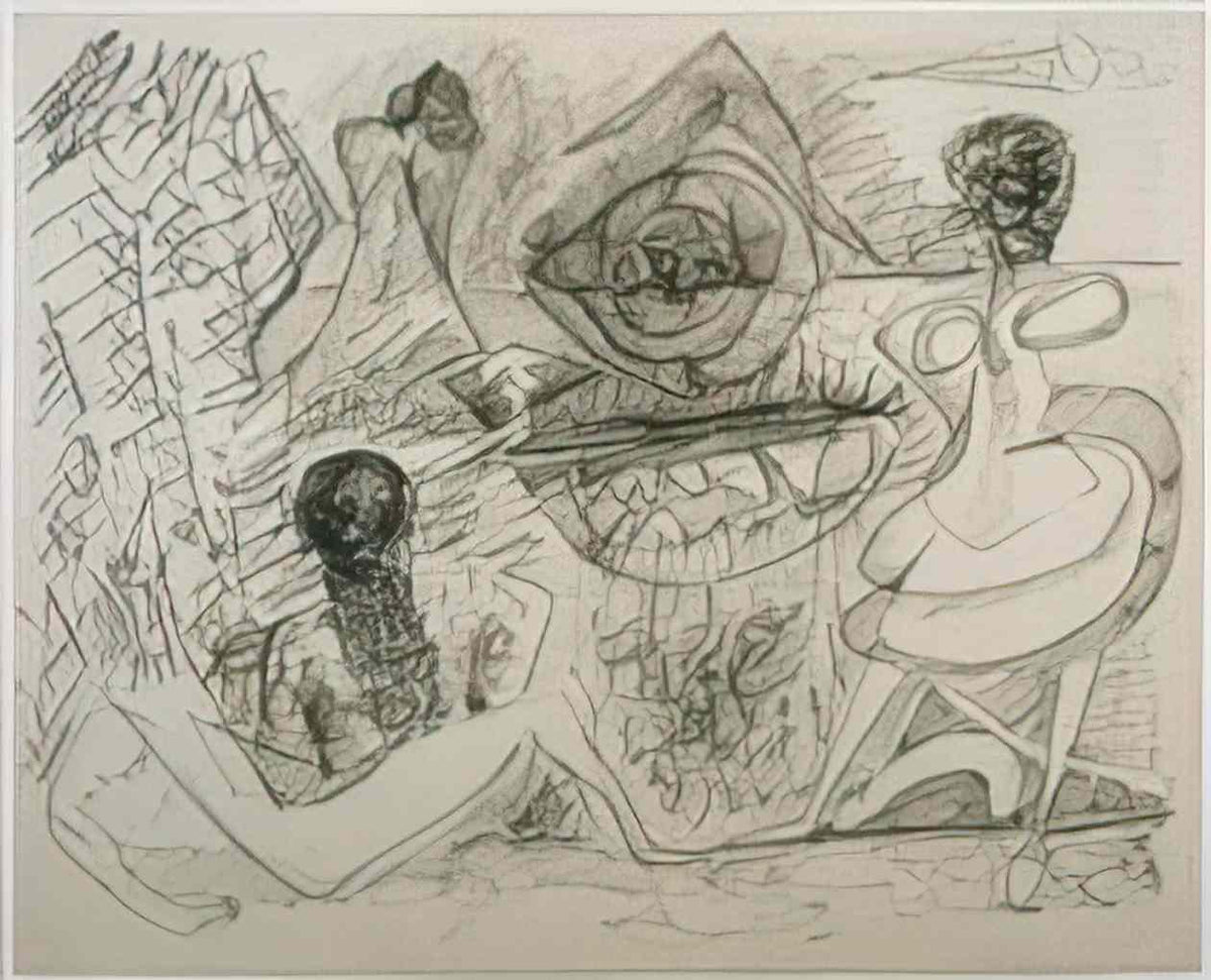 Morris Louis drawing d88 1948 Art A4 Photo Print