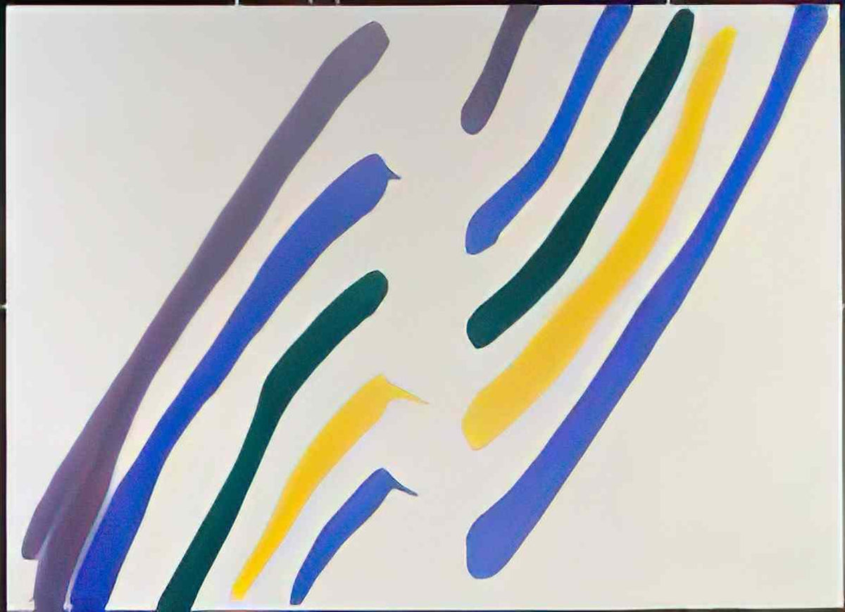 Morris Louis phi 1961 Art A4 Photo Print