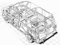 Morris Minor 1000 Traveller cutaway A4 Photo Print
