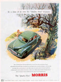 Morris Minor Car 4 1950s Vintage Retro Advert Poster