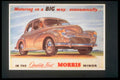 Morris Minor Poster 1950s Vintage Retro Advert Poster