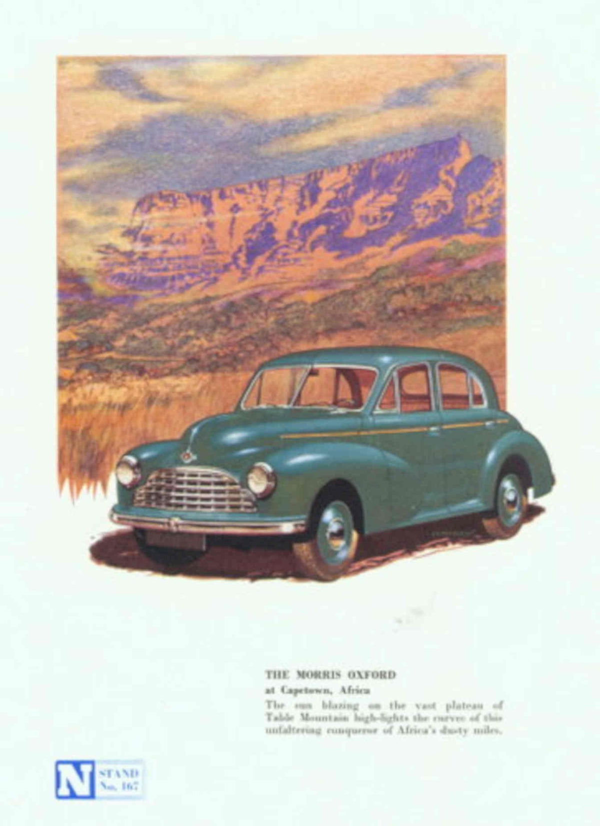 Morris Oxford Cape 1940s Vintage Retro Advert Poster