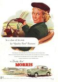 Morris Sedan 1950s 1950s Vintage Retro Advert Poster