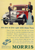 Morris Ten 1933 1930s Vintage Retro Advert Poster