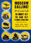 Moscow Calling Planes Vintage Retro Advert Poster A4 Photo Print