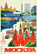 Moskva 1980 Olympics Vintage Retro Advert Poster A4 Photo Print