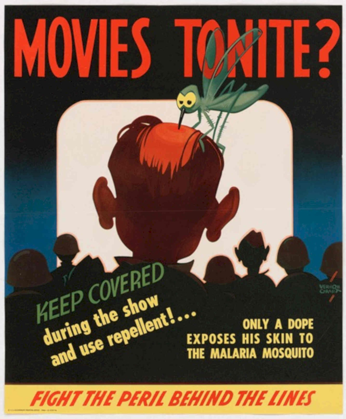 Mosquito Movie Blanket American World War II Advert Poster