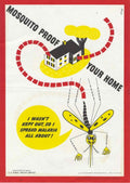 Mosquito Proof Home 1 American World War II Advert Poster