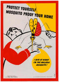 Mosquito Proof Home 2 American World War II Advert Poster