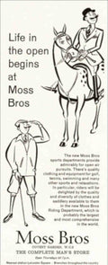 Moss Bros Riding Vintage Retro Advert Poster A4 Photo Print