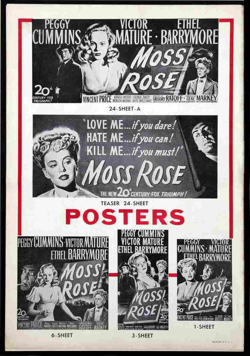 Moss Rose 04  film star poster A4 Photo Print