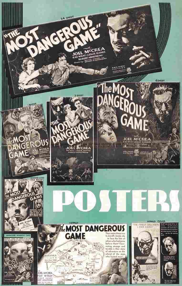 Most Dangerous Game The 04  film star poster A4 Photo Print