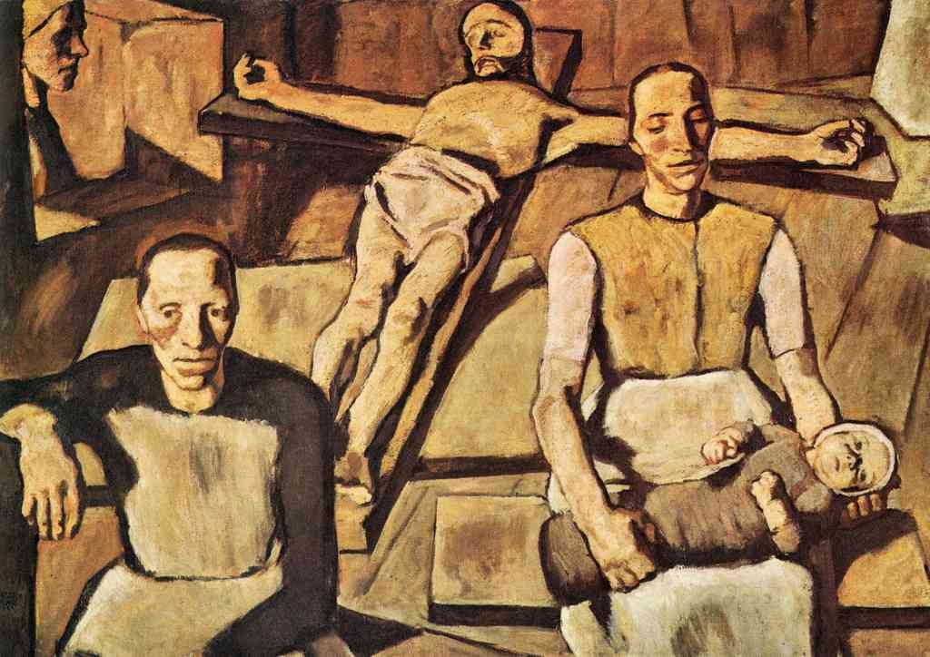 Mother Albin Egger Lienz Symbolism A4 Photo Print