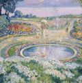Mother And Child By A Fountain A4 Photo Print