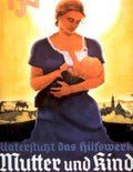 Mother Child Relief 1930s Vintage Retro Advert Poster