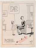 Mother Daughter War American World War II Advert Poster