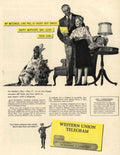 Mother Day Telegram 1940s Vintage Retro Advert Poster
