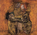 Mother With Two Children Schiele A4 Photo Print