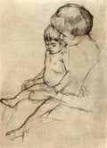 Mother and Child 2 by Cassatt A4 Photo Print