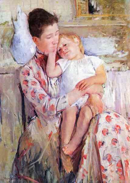 Mother and Child by Cassatt A4 Photo Print