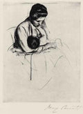 Mother nurses child by Cassatt A4 Photo Print