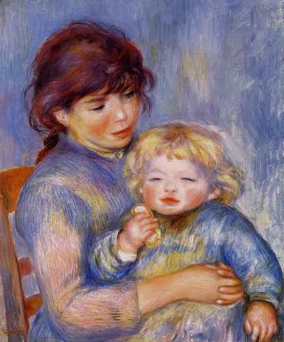 Motherhood Also Known As Child With A Biscuit 1887 A4 Photo Print