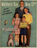 Mothers Day Chocolates 1940s Vintage Retro Advert Poster