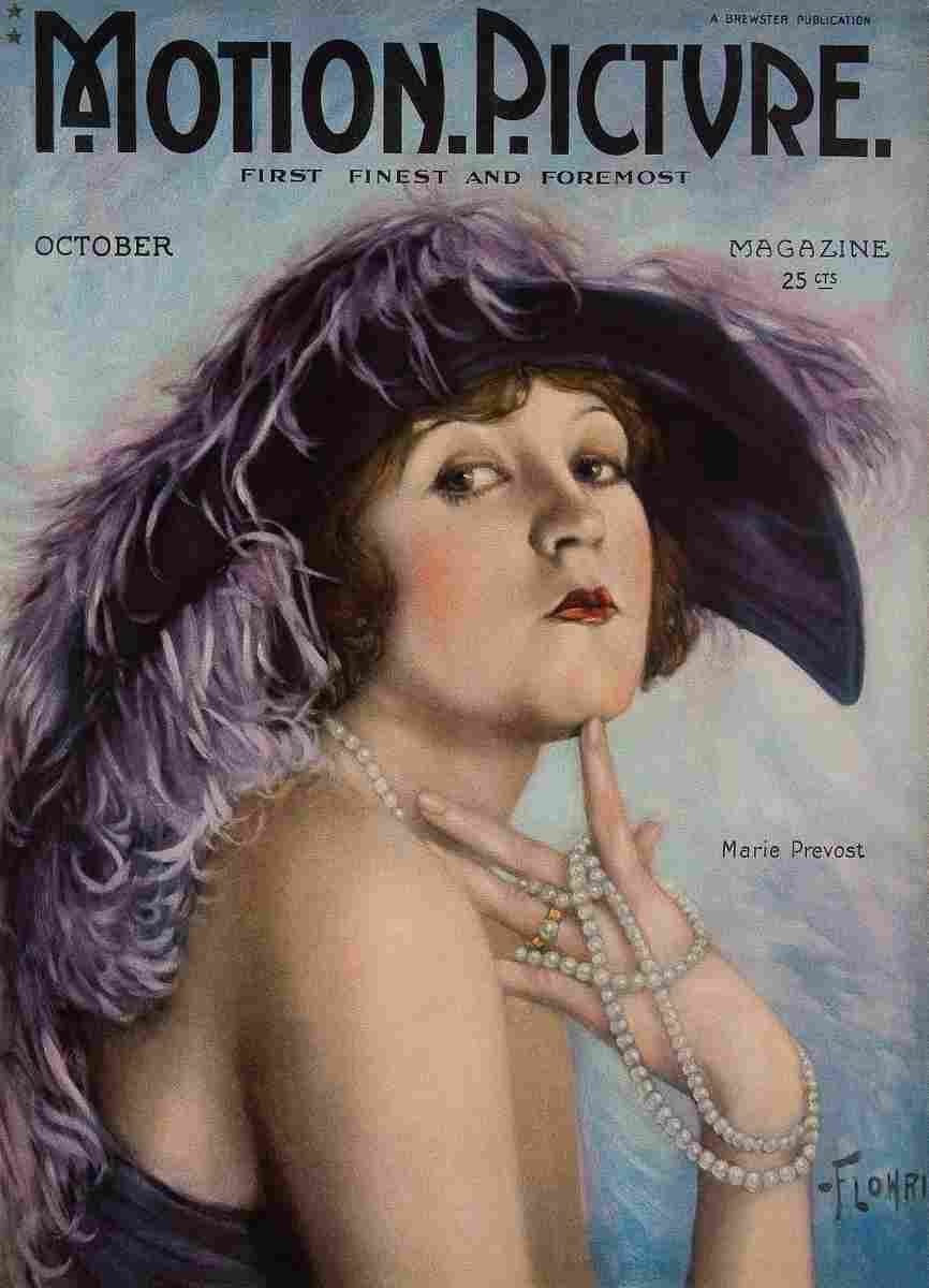 Motion Picture Cover 1922 10 film star poster A4 Photo Print