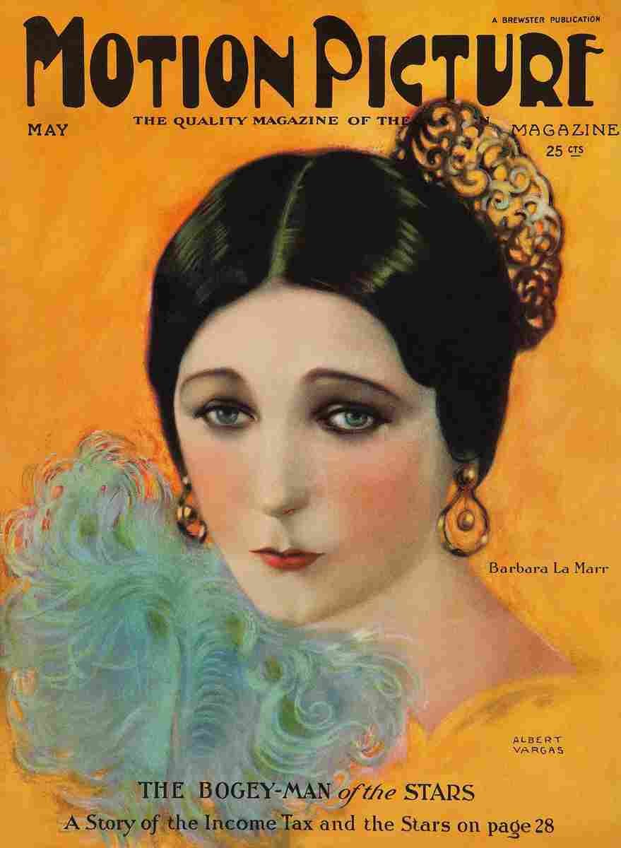 Motion Picture Cover 1924 5 film star poster A4 Photo Print