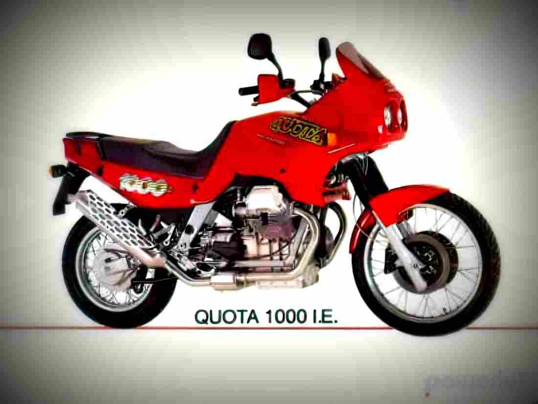 Moto Guzzi 1000 Quota Injection 1992 1 motorbike A4 Photo Print