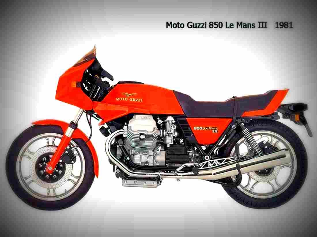 Moto Guzzi 850 Le Mans II 1981 6 motorbike A4 Photo Print