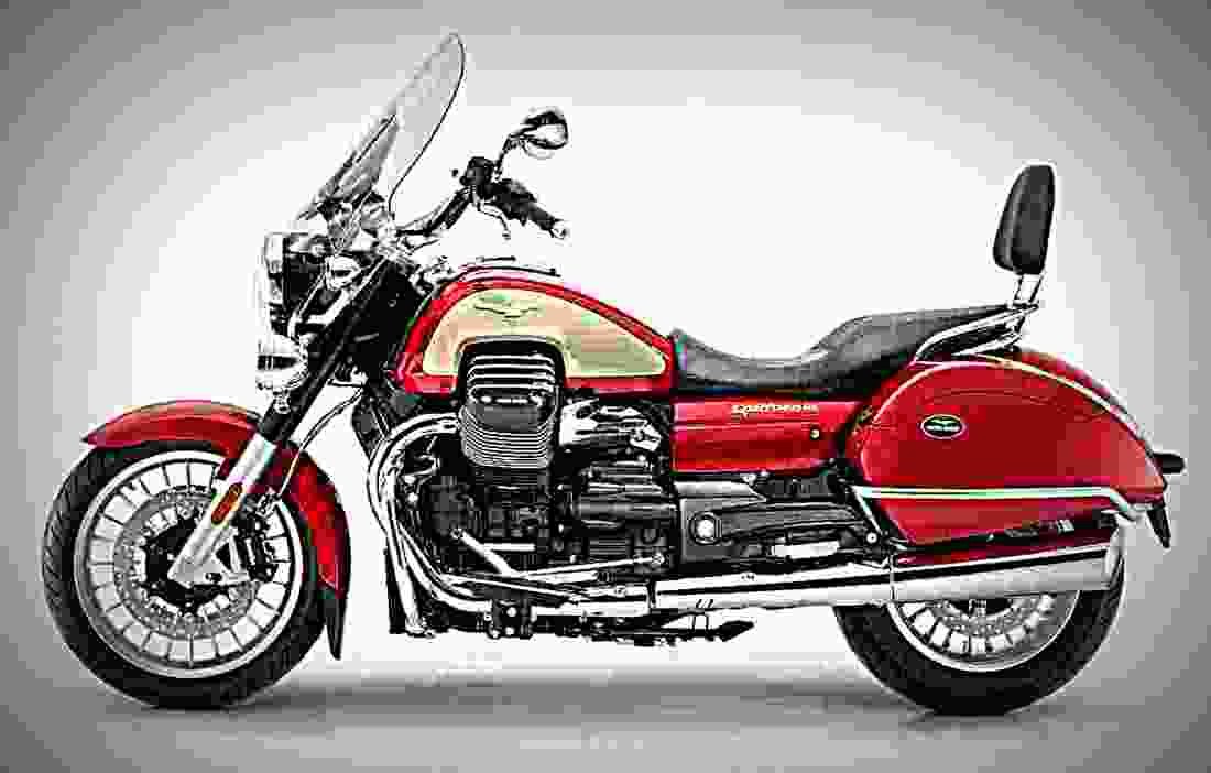 Moto Guzzi California 1400 Touring 2017 3 motorbike A4 Photo Print