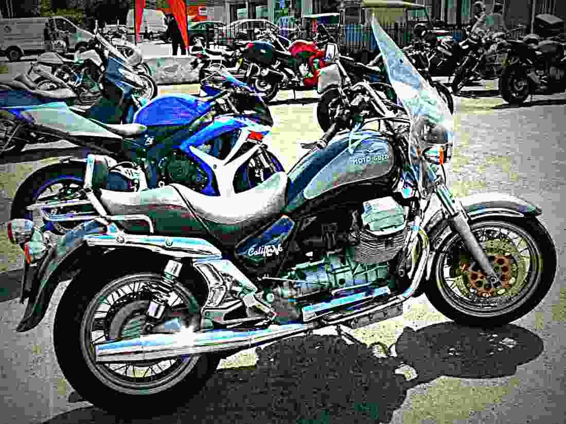 Moto Guzzi California EV 2001 4 motorbike A4 Photo Print