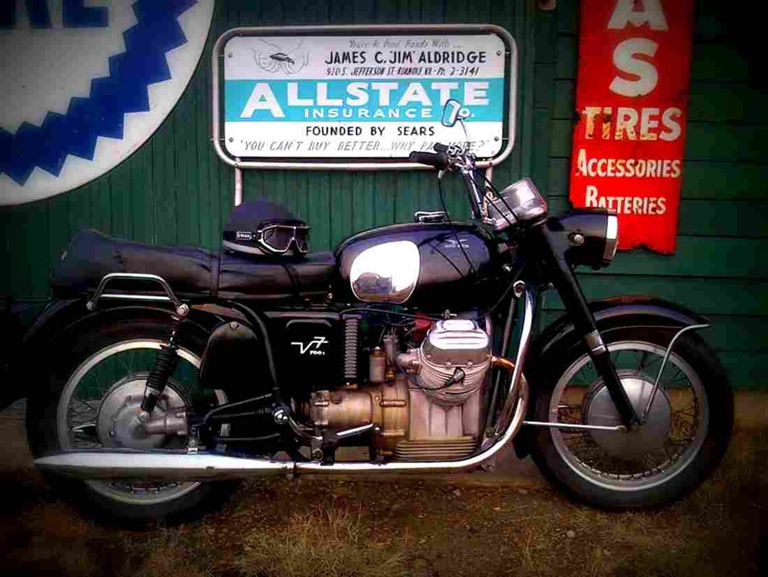 Moto Guzzi Falcone Sport 1971 5 motorbike A4 Photo Print