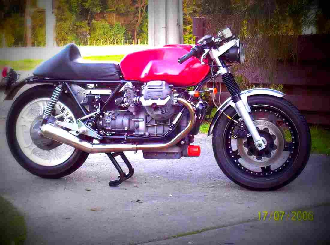 Moto Guzzi Mille GT 1987 3 motorbike A4 Photo Print