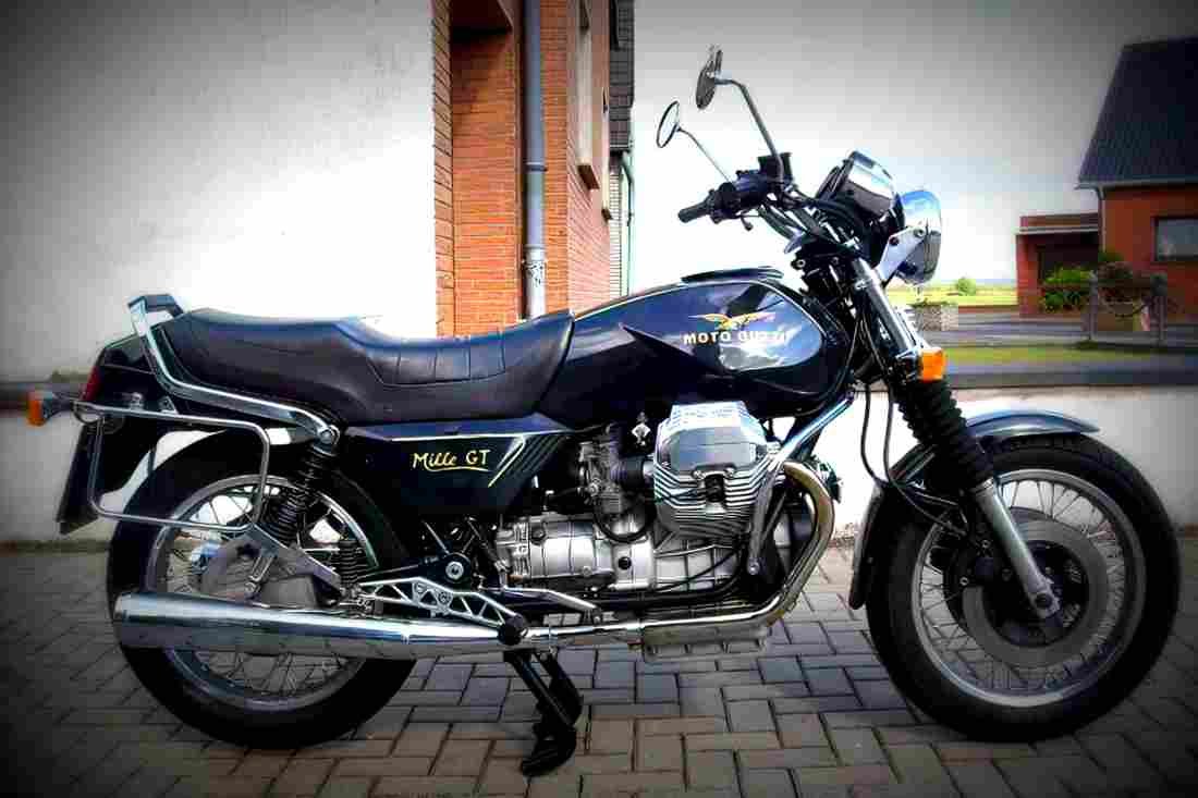 Moto Guzzi Mille GT 1988 5 motorbike A4 Photo Print