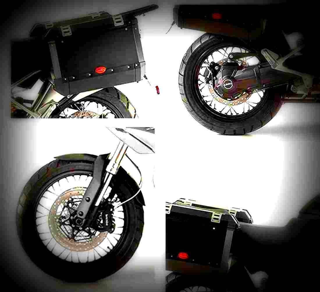 Moto Guzzi Stelvio 1200 NTX 2017 3 motorbike A4 Photo Print