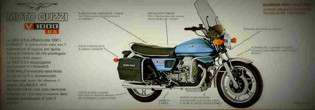 Moto Guzzi V 1000 G 5 1982 1 motorbike A4 Photo Print
