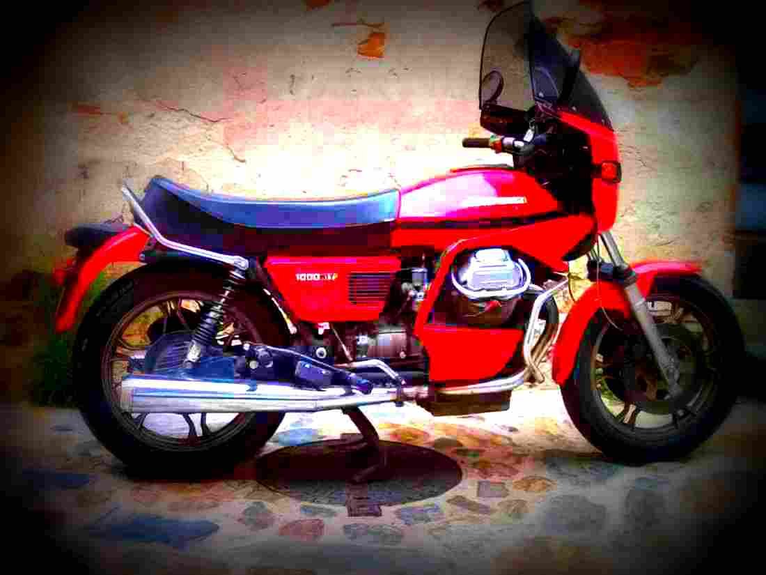 Moto Guzzi V 1000 NT 1981 2 motorbike A4 Photo Print