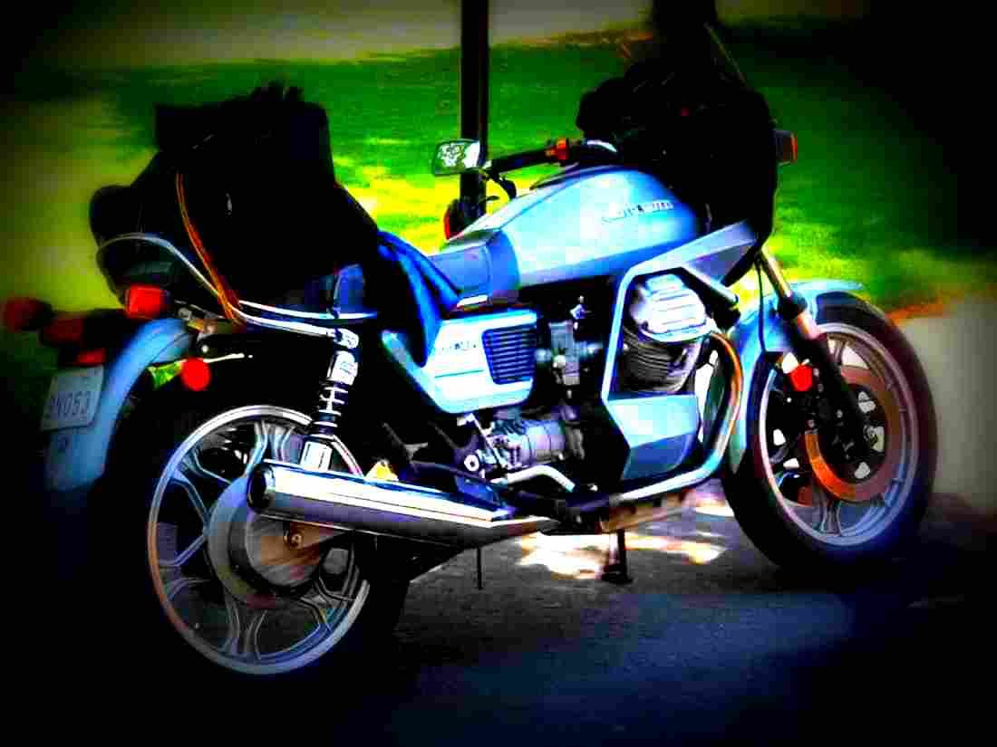 Moto Guzzi V 1000 SP 1980 2 motorbike A4 Photo Print
