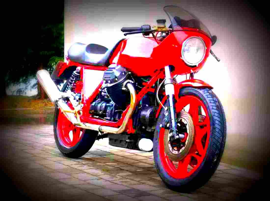 Moto Guzzi V 1000 SP 1981 4 motorbike A4 Photo Print