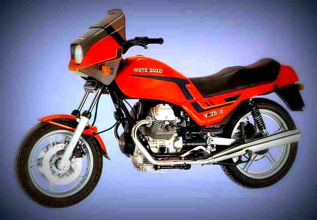 Moto Guzzi V 35 1979 4 motorbike A4 Photo Print