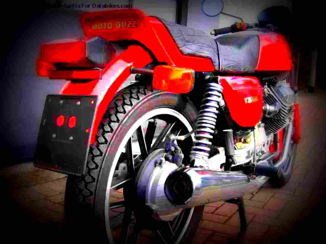 Moto Guzzi V 35 II 1981 5 motorbike A4 Photo Print