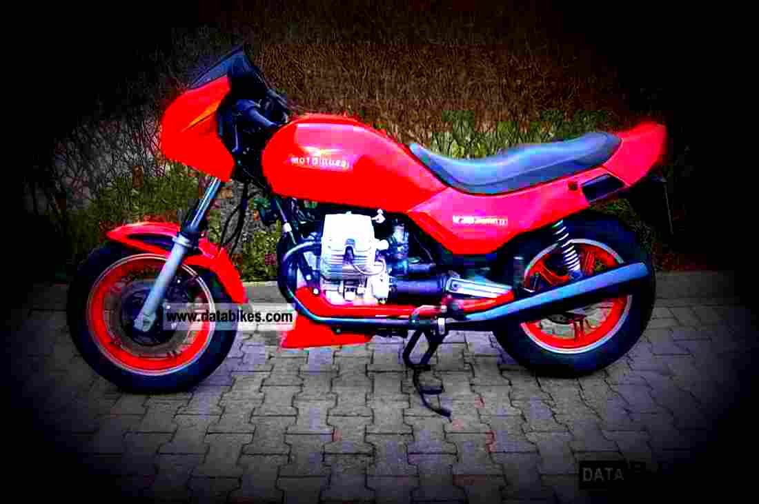 Moto Guzzi V 35 II 1986 6 motorbike A4 Photo Print
