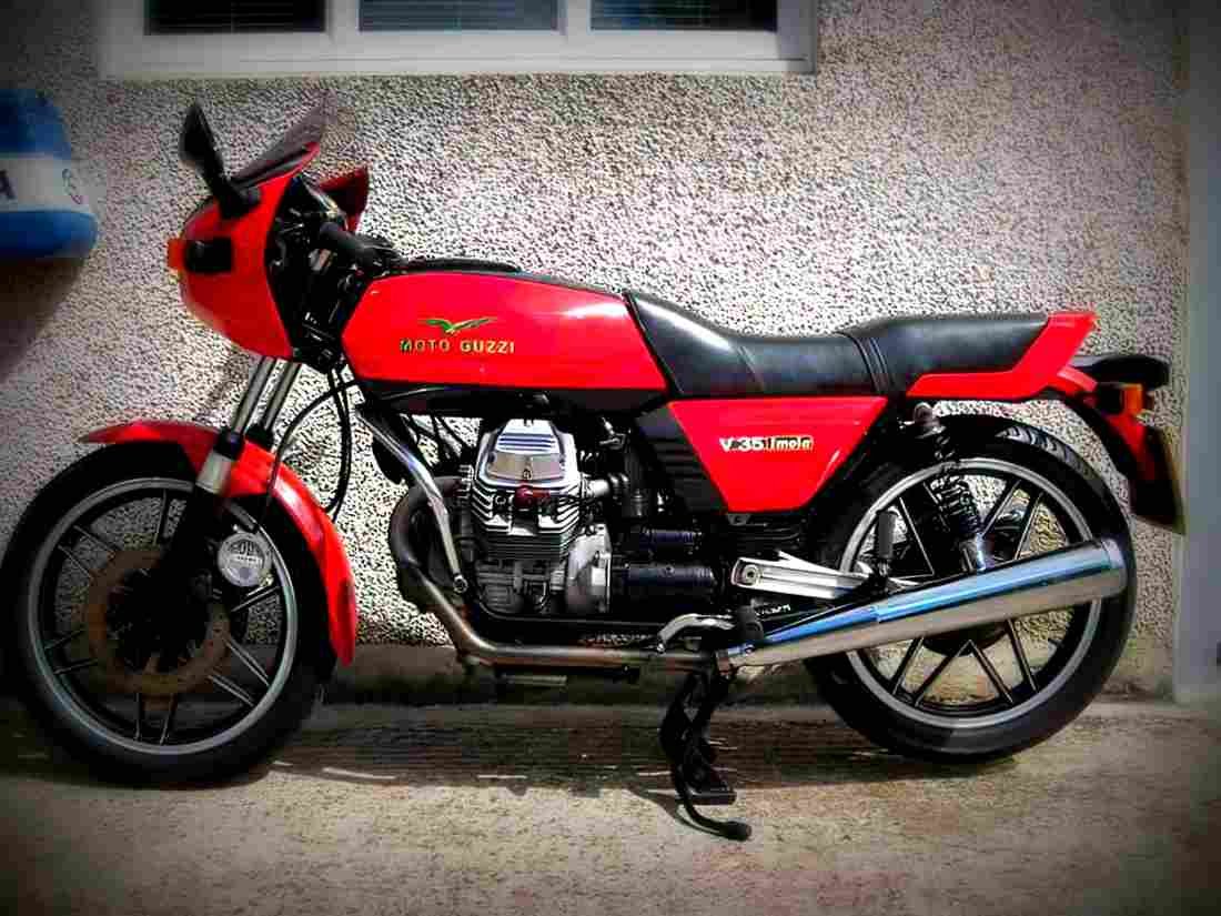 Moto Guzzi V 35 Imola 1981 5 motorbike A4 Photo Print