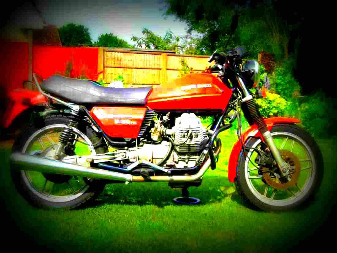 Moto Guzzi V 50 C 1982 4 motorbike A4 Photo Print