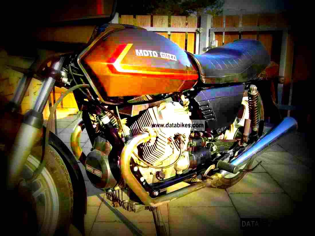 Moto Guzzi V 50 III 1982 4 motorbike A4 Photo Print