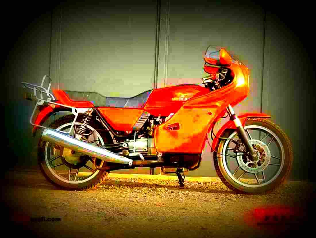 Moto Guzzi V 50 III 1983 2 motorbike A4 Photo Print